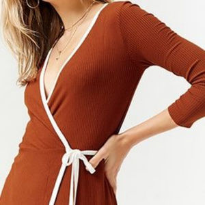 Surplice Wrap Dress